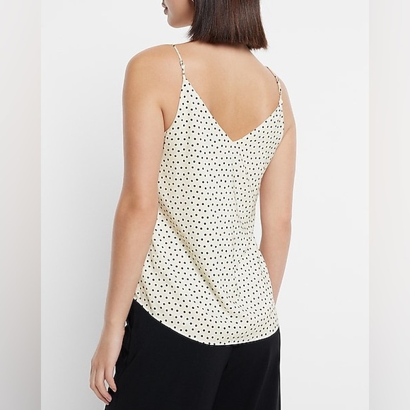 Express Polka Dot V-Neck Downtown Cami, Size XS, New with Tags - Picture 4 of 10